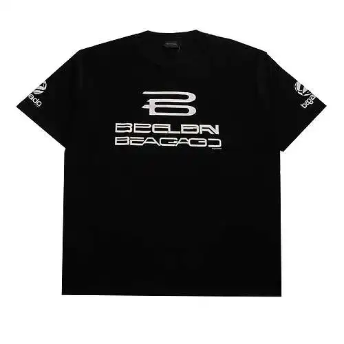 BLCG Balenciaga manga corta de silueta grande cosida al revés