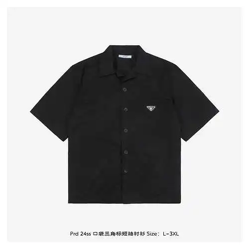Camisa de manga corta con triángulo y bolsillo Prd 24ss