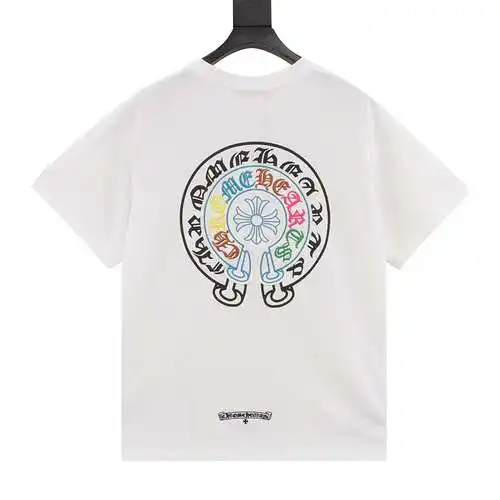 Camiseta de manga corta CH Colorful Cross Patch Crow Heart