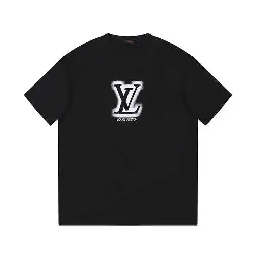 Camiseta de manga corta LV Louis Vuitton 24ss Snowflake Hollow