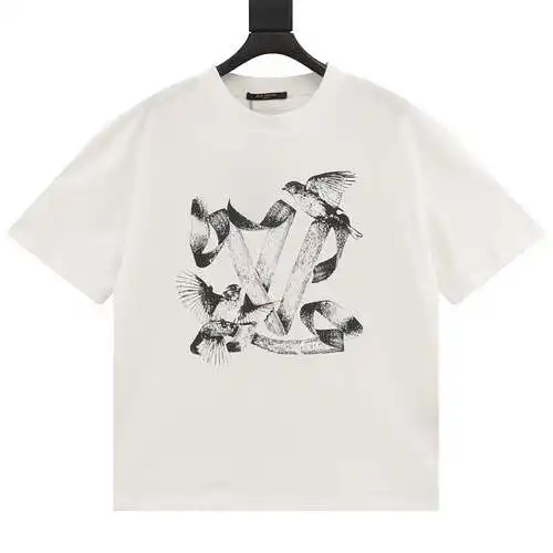 1V manga corta estampado paloma blanca