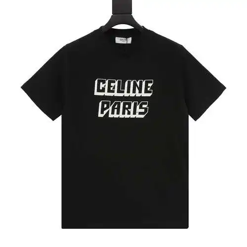 Camiseta de manga corta con estampado de letras tridimensionales CE 24SS