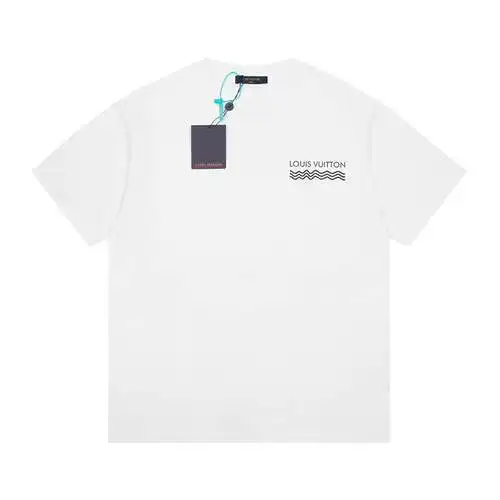 LV Louis Vuitton monograma manga corta blanco