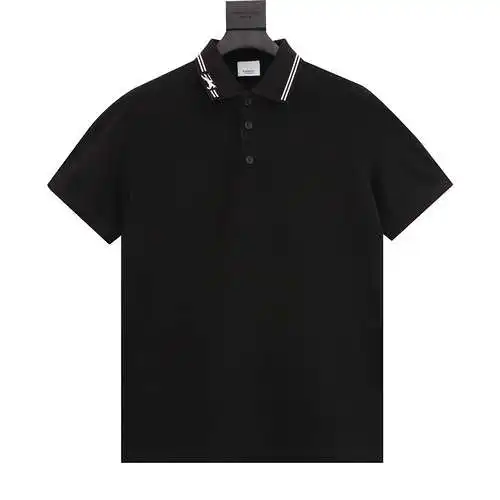 BBR polo de manga corta con cuello clásico y bordado de caballo de guerra