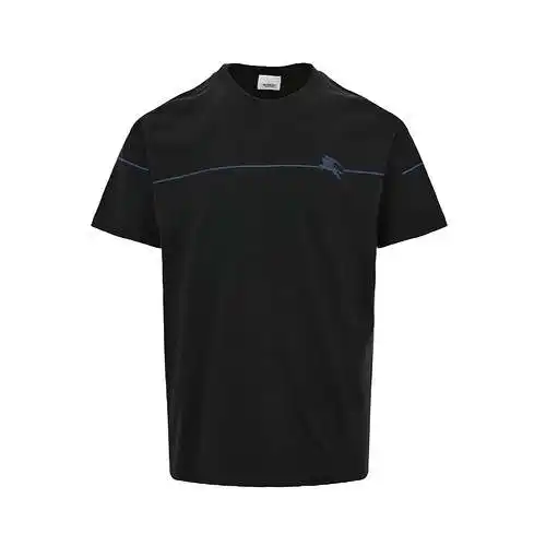 BBR/Burberry 24ss línea azul estampado de caballo de guerra manga corta