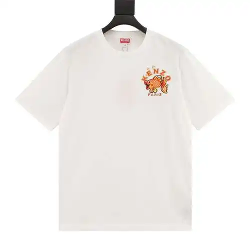Camiseta manga corta KZ Kenzo letras bordadas carpa