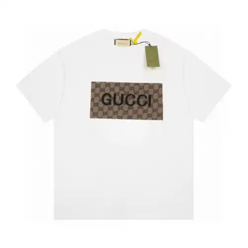 Camiseta de manga corta con estampado de silicona para presbicia G Gucci 24ss