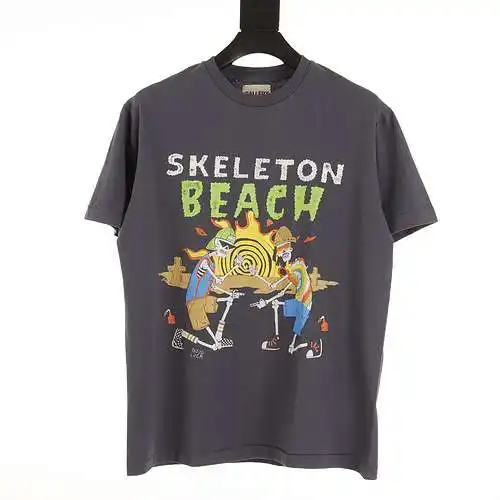 Camiseta de manga corta estampada GD Skeleton Music Festival