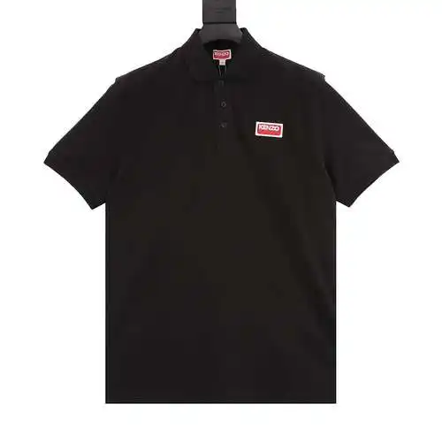 POLO de manga corta con logo y parche KZ/Kenzo Takada