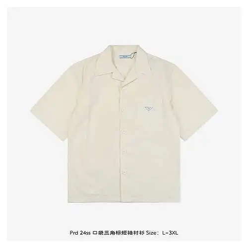 Camisa de manga corta con triángulo y bolsillo Prd 24ss