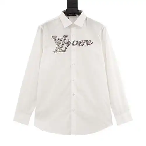 Camisa de manga larga con logo de diamante caliente de 1V