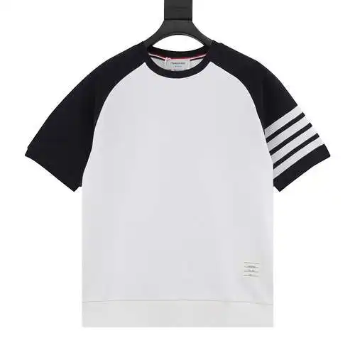 TB water ripple waffle cuello redondo manga corta