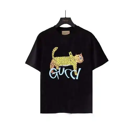 Camiseta Manga Corta GC Gucci 24SS Rich Leopardo