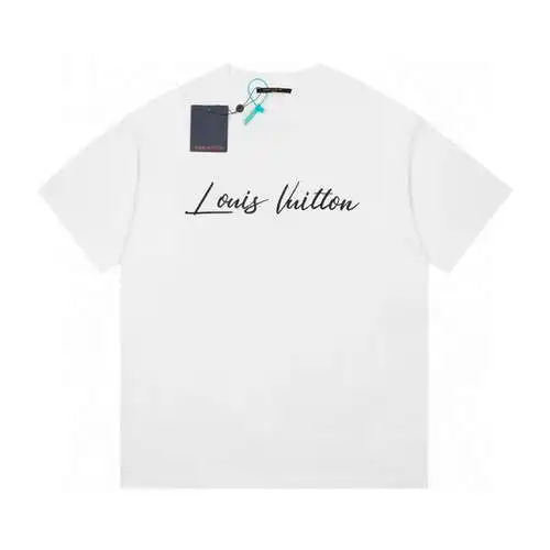 Camiseta de manga corta con globo aerostático y LOGO tridimensional de edición limitada LV Louis Vui