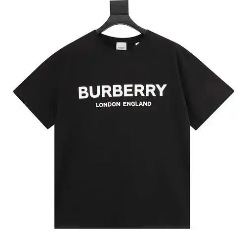 Camiseta clásica de manga corta con estampado de letras y doble hilera de BBR