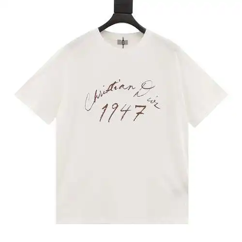 CD cursive 1947 camiseta de manga corta estampada