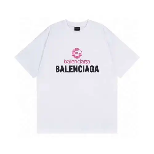 BLCG/Balenciaga 24SS manga corta con letras estampadas