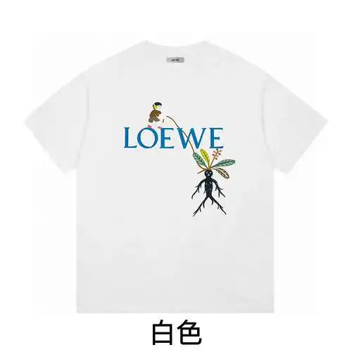 Camiseta manga corta LE/Loewe 24ss edición limitada ginseng elf