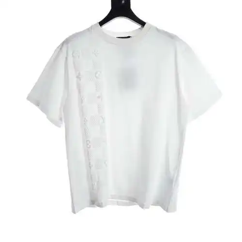 Mangas cortas con estampado de espuma lateral LV