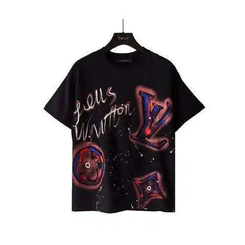 Estampado de letras de grafiti con tinta salpicada de LV/Louis Vuitton