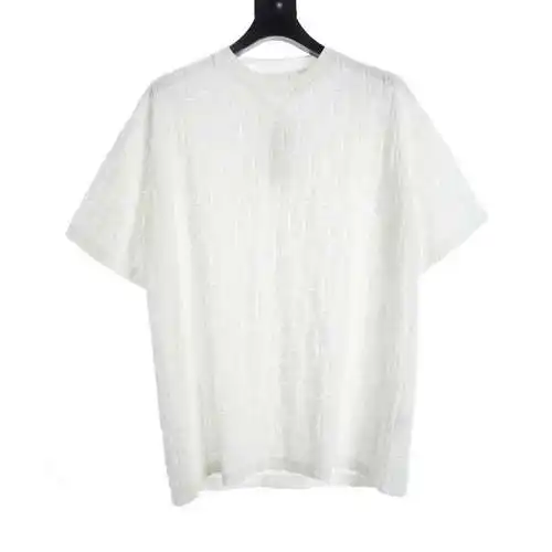 Camiseta CD de manga corta en felpa de jacquard