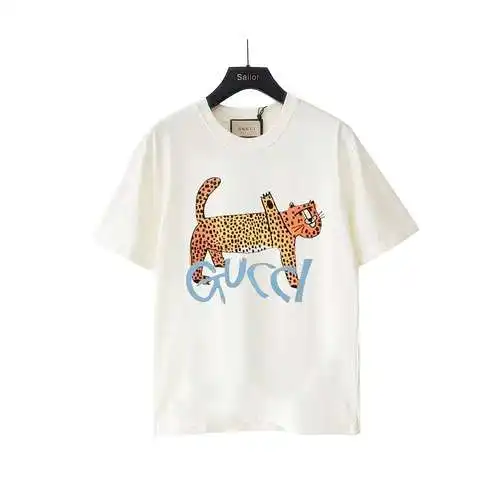Camiseta Manga Corta GC Gucci 24SS Rich Leopardo