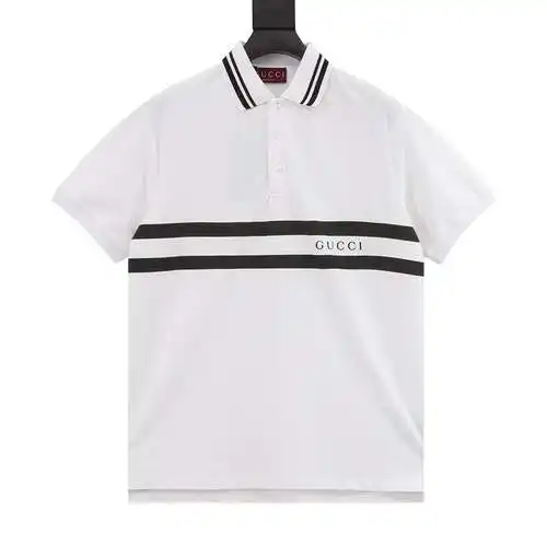 G Home Camisa POLO con letra y cinta simple