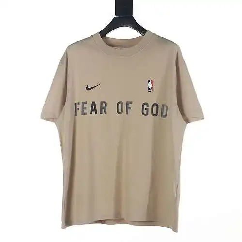 Camiseta de manga corta conjunta tripartita FOG X NBA X NIKE