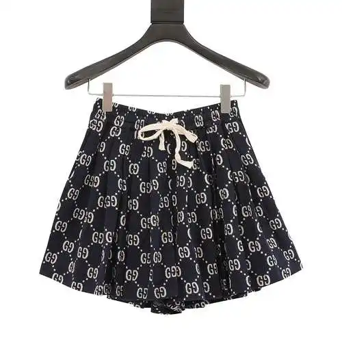 Falda clásica de tejido jacquard con estampado integral de G