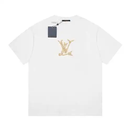 LV Louis Vuitton Navy Series Cuerda Mangas cortas Blanco
