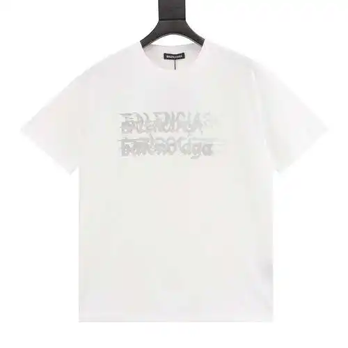 Camiseta de manga corta con estampado laminado tridimensional a simple vista BLCG