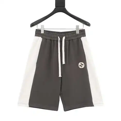 G Home Pantalones cortos bordados con doble G cosidos e incrustados
