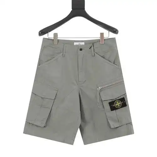 Pantalones cortos informales con bolsillo y cremallera para trabajo de ST Stone Island