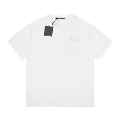 LV Louis Vuitton Summer Nautical Series Últimas letras Manga corta Blanco