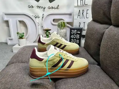308DAdidas Originals Gazelle Bold W trébol suela gruesa de tres capas zapatillas deportivas informal