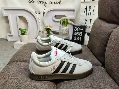 281D Adidas VL Court 2.0 NEO series zapatillas casual transpirables, cómodas y ligeras
