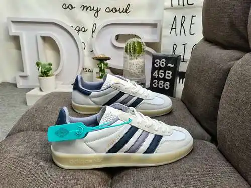 386D Zapatillas Adlidas originales Gazelle Indoor, auténticas, de tamaño medio, de nivel empresarial