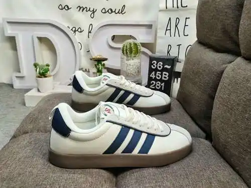 281D Adidas VL Court 2.0 NEO series zapatillas casual transpirables, cómodas y ligeras