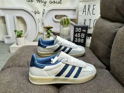 386D Zapatillas Adlidas originales Gazelle Indoor, auténticas, de tamaño medio, de nivel empresarial