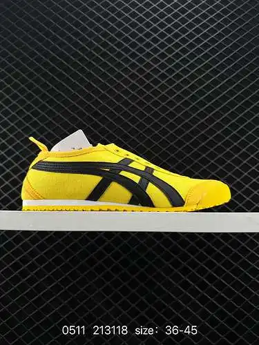 9 Onitsuka Tiger Canvas Slip-on "Canvas Bruce Lee Yellow Black" N.º de artículo: 83A746-7 