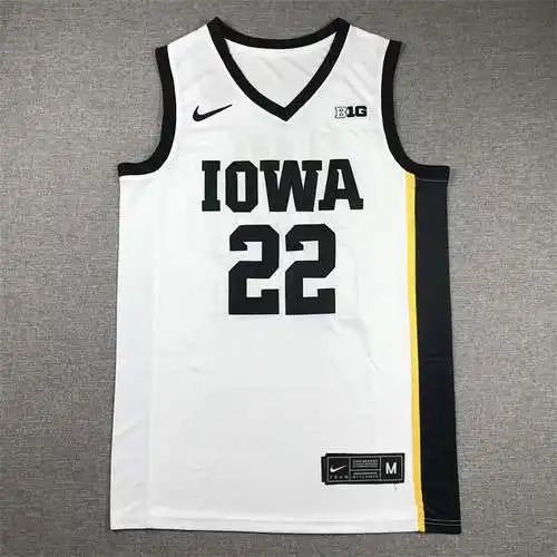 Iowa Hawkeyes No. 22 Caitlin Clark Edición universitaria Blanco