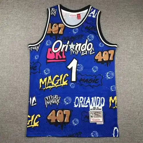 Magic No. 1 Tracy McGrady Versión Graffiti Azul