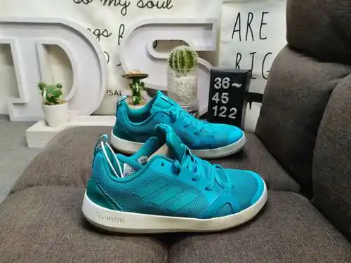 122D/Adidas CLIMACOOL BOAT LACE GRAPHIC zapatos de vadeo auténticos, transpirables y cómodos de alta