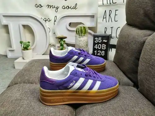 126DAdidas Originals Gazelle Bold W trébol suela gruesa de tres capas zapatillas deportivas informal