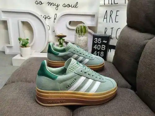 418DAdidas Originals Gazelle Bold W trébol suela gruesa de tres capas zapatillas deportivas informal