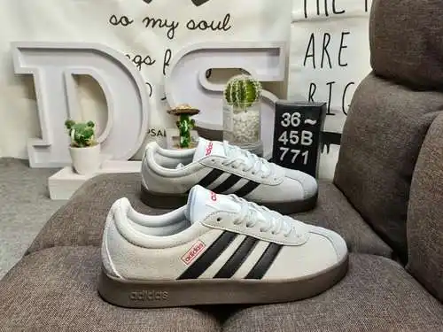 771D Adidas VL Court 2.0 NEO series zapatillas casual transpirables, cómodas y ligeras