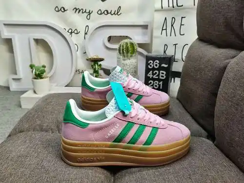 281DAdidas Originals Gazelle Bold W trébol suela gruesa de tres capas zapatillas deportivas informal