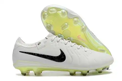 Llegada) Los nuevos y legendarios zapatos de fútbol FG totalmente tejidos de décima generación de Ni