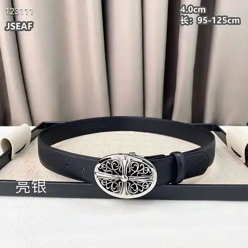 Cinturón CHROME HEARTS al por mayor Cinturón CHROME HEARTS para niños al por mayor Material de cuero