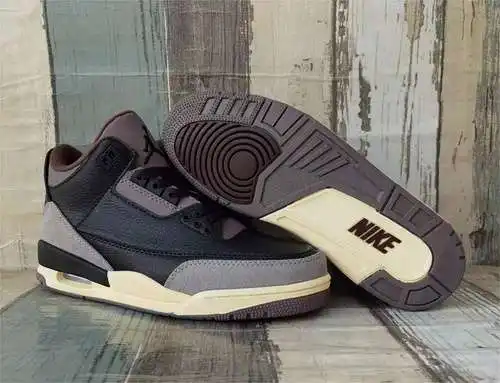 Zapatos JORDAN 3 café negro hombre 40--47